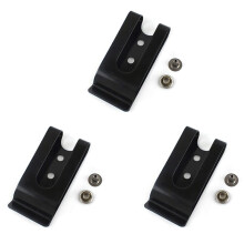 30Pcs 56X25mm Double Holes Metal Spring Belt Sheath Clip Clasp Buckles Accessories with 8mm Cap Studs Screws