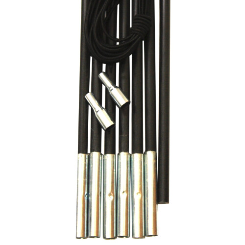 Andes 4m x 8.5mm Replacement Fibreglass Pole Kit Shock Corded Camping 1