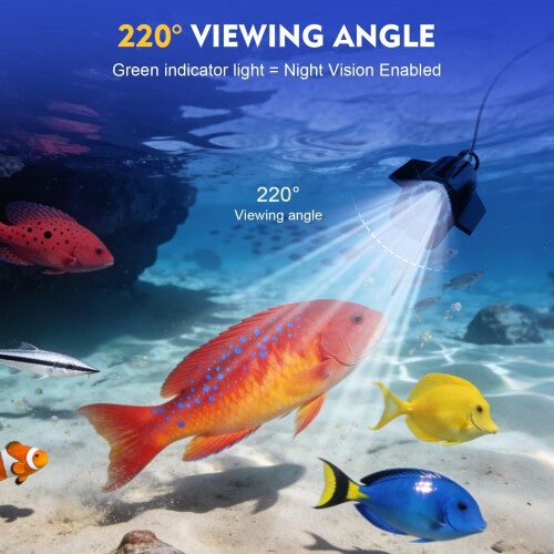 Underwater Fishing Camera 1080P HD 4.3" IPS Screen 98ft Cable 2