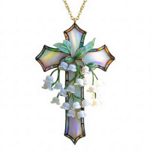 Handpainted Lily Of The Valley compatible with Indoor Outdoor Use Versatile Design