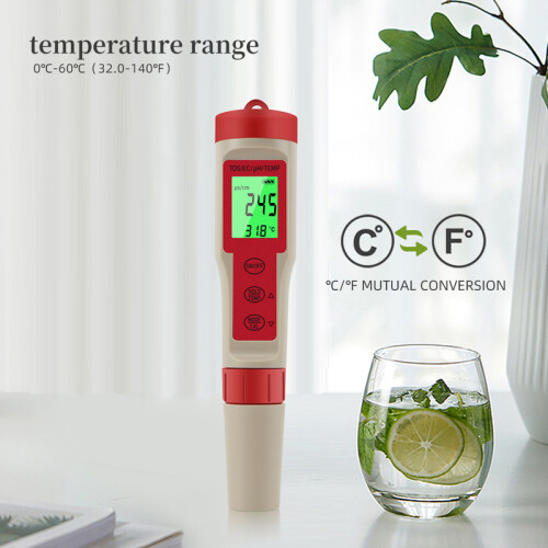 (PH TDS Temp) Multifunctionele PH-meter Waterdichte waterkwaliteitstester PH/TDS/EC/Temperatuurdetector 2