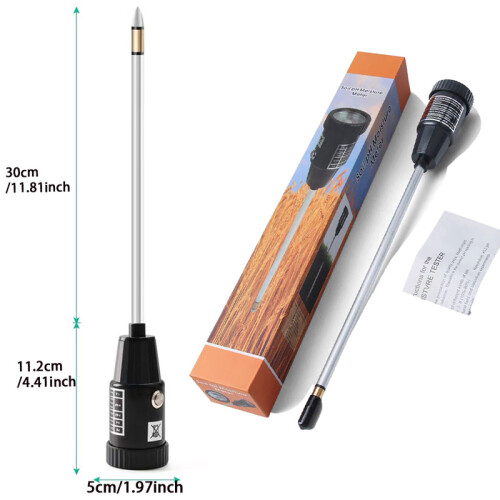 (2-in-1 lang) Bodem pH-meter, bodemvochtigheidssensor, bodem pH-tester, bodemtestkit, tuingereedschap 1