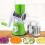 (Black) Hand-Cranked Multi-Function Vegetable Slicer Chopper Roller Cutter Kitchen Tool 3