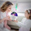 (Blue) Starry Sky Moon Projector Lamp 360 Rotating Night Light Full Sky Star Glow Kit 4