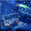 (Blue) Starry Sky Moon Projector Lamp 360 Rotating Night Light Full Sky Star Glow Kit 5