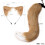 (White Camel) Halloween Fox Tail Headband Adjustable Plush Ears Cosplay Costume Kit 4
