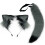 (Blue White) Simulation Plush Fox Tail & Wolf Ear Headband Set - Cute Adjustable Fox Ear Accessories 2