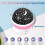 (White) Starry Sky Moon Projector Lamp 360 Rotating Night Light Full Sky Star Glow Kit 3