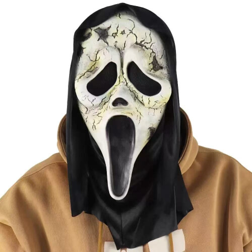 (4) Scream 6 Ghost Face Mask Skull Horror Party COS Ghost Costume Kit 1