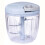 (Blue, 900ML) Manual Veggie Puller & Garlic Mincer, Kitchen Food Processor, Peeler Masher Set 4