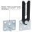 Sectional Couch Connector, 8 Pcs Metal Sofa Joint Snap Alligator Style Sectional Couch Connector 6