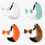 (Orange) Halloween Wolf Tail Set with Ears, Plush Beast Tail & Fox Tail Cosplay Props for Comic Con 4