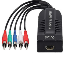 2026 New Component to HDMI Converter Support 1080P Male YPBPR to HDMI Adapter R/L to HDMI 5RCA to HDMI