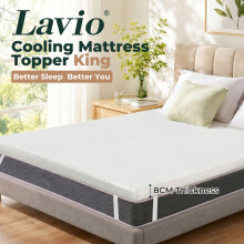 Memory Foam Mattress Topper King Bamboo Charcoal