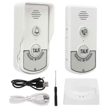 Campanelli interfono wireless per casa, hotel e ville, portata 1000 m, chip avanzato, colore bianco, comunicazione vocale per abitazioni e fabbriche