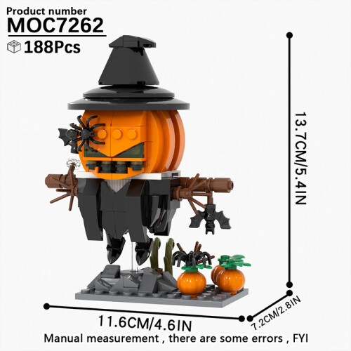 (MOC7199)MOOXI Νέα Παιχνίδια Ταινιών Τρόμου για Halloween με BrickHeadzed Παιδικό Παιχνίδι MOC με Brick 2