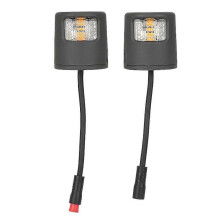 2pcs Electric Scooter Turn Signal Light for Xiaomi Elite Circular Turn Signal Lamp with Waterproof Connector