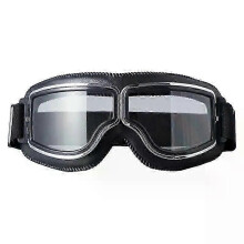 Retro motorbril voor heren, winddichte retro bril voor motorrijden en crossen, comfortabele pasvorm, stoer design voor buitengebruik