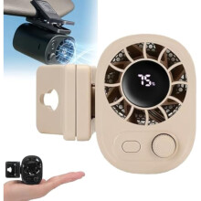Auto-Clip-Ventilator mit LED-Anzeige, 360-Grad-Drehung, 100 Geschwindigkeitsstufen, leiser Betrieb für komfortable Kühlung