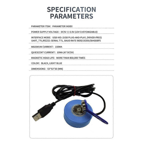 Magnetic USB TM Card Key Reader, Access Control, Special IButton Card Reader for Card Payment At Ca 1