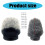 Mikrofon-Windschutzscheibenabdeckung,-Schwarz und Weiß 18CM 2