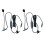 Mehrzweck-Headset-Adapterkabel mit-3,5 gerader Kopf 3 3