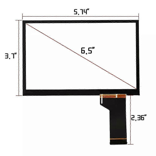 Display touchscreen per autoradio MIB STD2 WVGA0633F00036 1