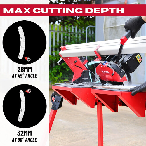 Bridge Wet Tile Cutter Excel 920mm 800W 230V for Ceramic and Stone 2