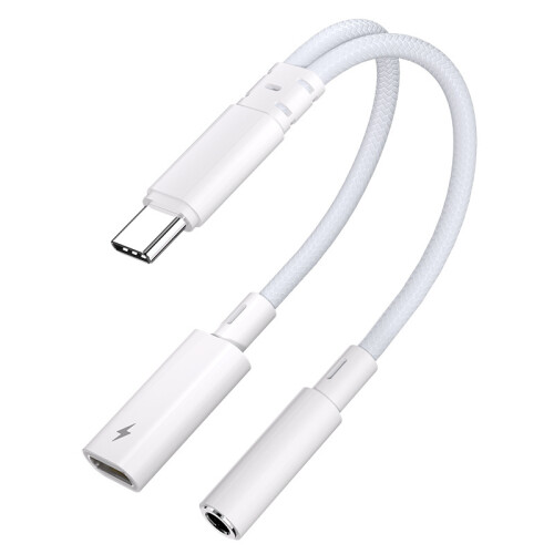 AA10-B2P15 USB-C til 3,5 mm adapter med PD-lading