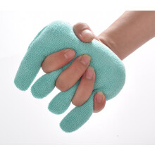 (Green) Hand Contracture Cushion Pillow Palm Grips Finger Rehabilitation Training Device Finger Separator Contracture Prevention Tool