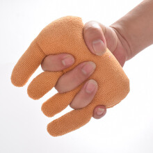 (Yellow) Hand Contracture Cushion Pillow Palm Grips Finger Rehabilitation Training Device Finger Separator Contracture Prevention Tool
