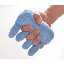 (Blue) Hand Contracture Cushion Pillow Palm Grips Finger Rehabilitation Training Device Finger Separator Contracture Prevention Tool
