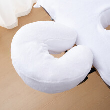 (White) U-shape Pillow Covers Reusable Massage Face Rest Cradle Covers Pillowcase for Spa Salon Neck Pillow Support Cover Beauty Tools