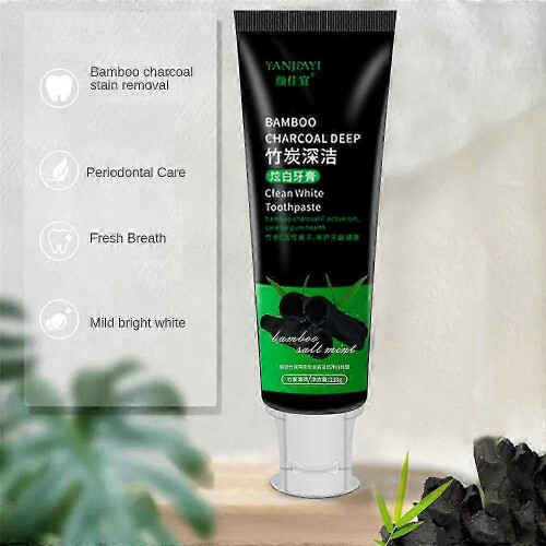 1-3pcs Activated Carbon Bamboo Charcoal Toothpaste 100g 2