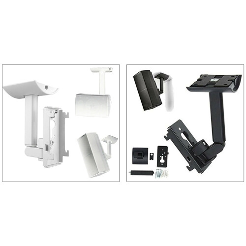 Audio Bracket Organizer Space Saving Speaker Bracket for-Black 1