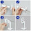 Audio Bracket Organizer Space Saving Speaker Bracket for-Black 5
