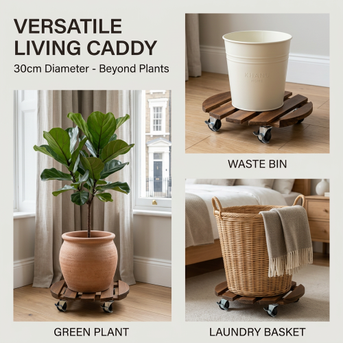2 Pack Plant Trolley with Lockable Wheels 2