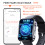 Smartwatch – misst Herzfrequenz, Blutdruck, Blutsauerstoff und Schritte Black Bamboo Edition strap 8