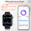 Smartwatch – misst Herzfrequenz, Blutdruck, Blutsauerstoff und Schritte Black Bamboo Edition strap 10
