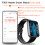 Smartwatch – misst Herzfrequenz, Blutdruck, Blutsauerstoff und Schritte Black Bamboo Edition strap 7
