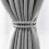 Set mit 2 Gardinenhaltern, gewebte Vorhanghalter Grey 2