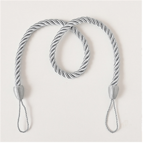 Set mit 2 Gardinenhaltern, gewebte Vorhanghalter Grey 2