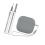 Silikon-Schutzhülle für Apple AirPods 4 Grey 3
