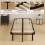 Homcom (M) HOMCOM Bed Frame, Metal Platform Bed Frame with 28 Wood Slats 6