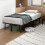 Homcom (M) HOMCOM Bed Frame, Metal Platform Bed Frame with 28 Wood Slats 9