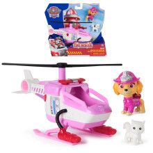 Paw Patrol Fire Rescue: Skye Rescue Fire Chopper with Action Figure, Kitty Friend and Toy Helicopter, Kids Toys for Boys and Girls Ages 3 and Up