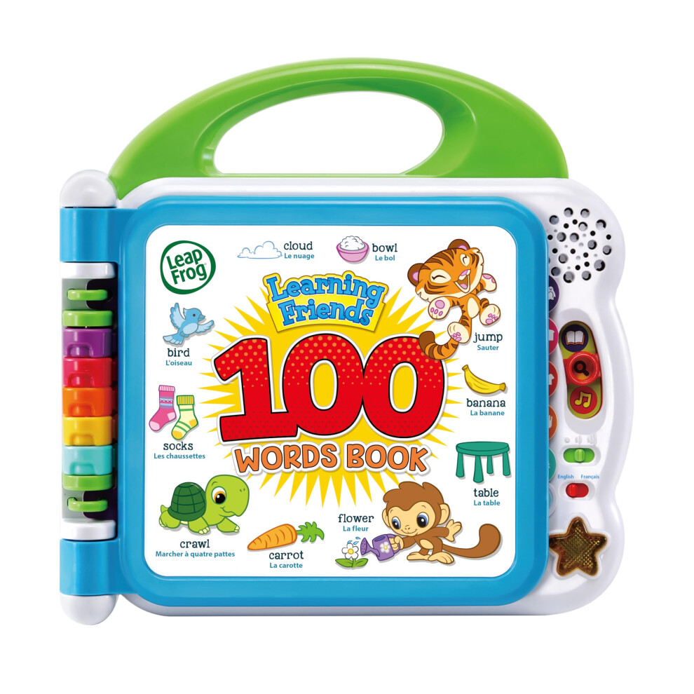 Leapfrog 601503 Learning Friends 100 Words Baby Book Educational And Interactive Bilingual Playbook Toy Toddler And Pre School Boys & Girls 1, 2, 3,