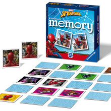 Ravensburger Marvel Spider-Man Mini Memory Game for Kids, 48 Picture Cards, Matching Pairs Card Game, 2 to 6 Players, Ages 3 Years and Up