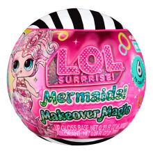 L.O.L. Surprise! Mermaids Makeover Magic Tots - DIY Wearable Lip Gloss for You and Your Doll, Mix and Create Makeup, Fun Water Play, 6 Dolls to Colle