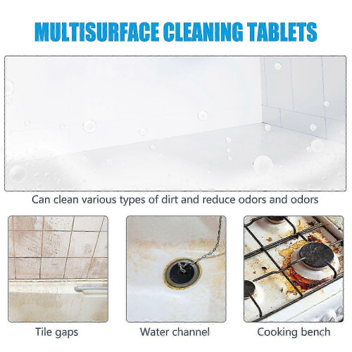 Effervescent Multi-Surface Cleaner Tablets - Powerful, Eco-Friendly, Easy to Use for Bathroom & Toilet 1